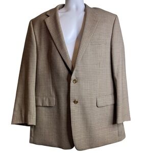 Lauren Ralph Lauren Men's Houndstooth Wool Blazer Size 46R Old Money Academia